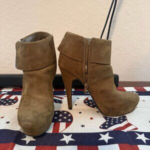 Brown/Green Boot Heels